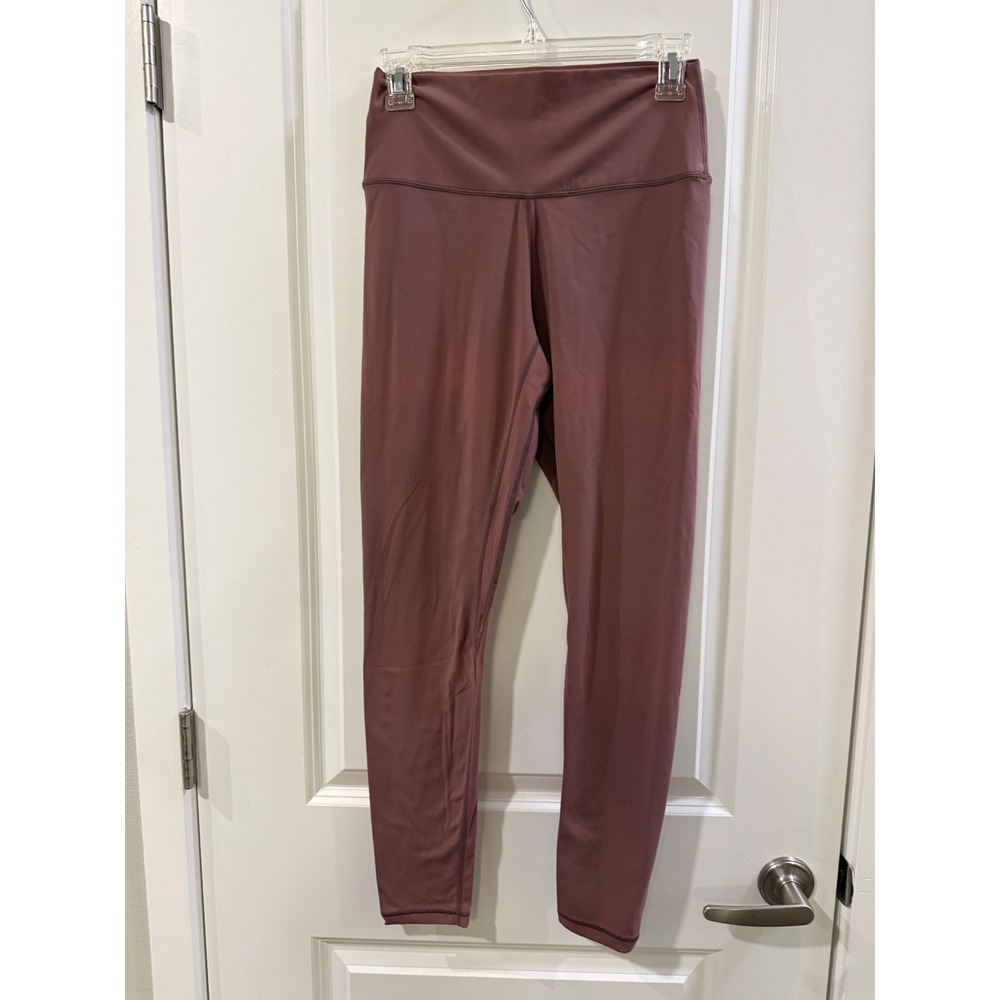 Colorfulkoala Womens‎ High Waisted Yoga Leggings Dusty Rose Mauve Large L